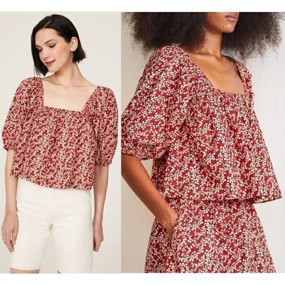 NWOT Apiece ApartGali Shirred Top XS